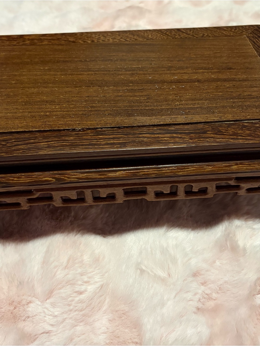 Carved Wooden Display Pedastal